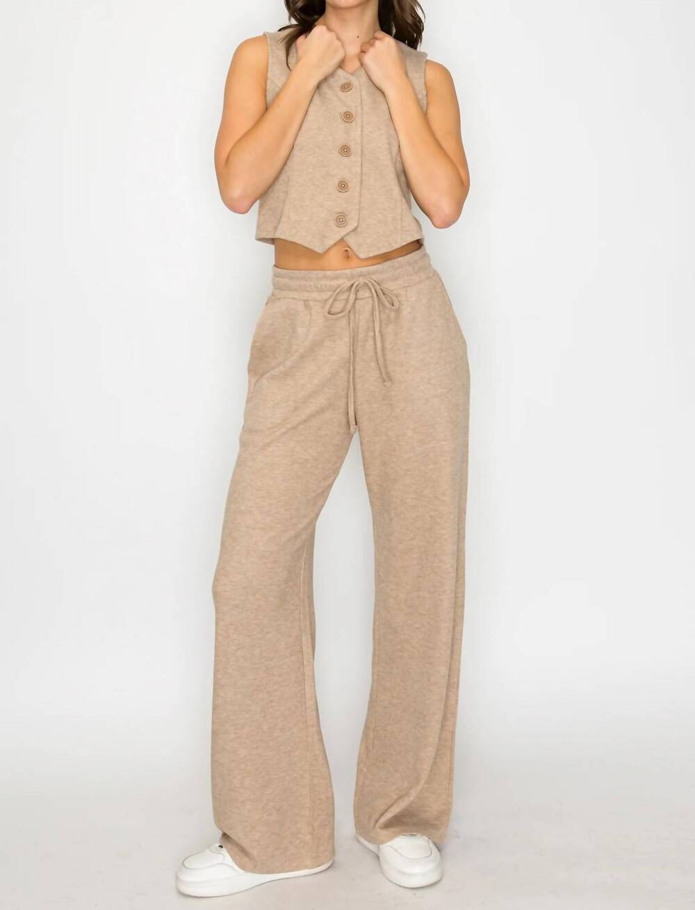 NEW KNIT RIOT sutton lounge pants in mocha